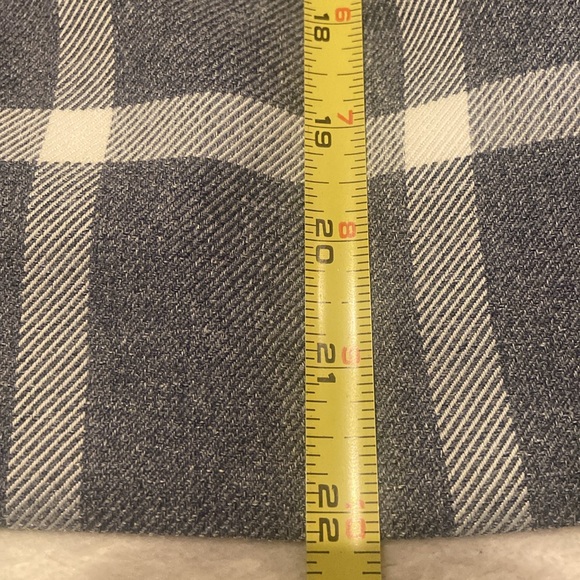 TAHARI ARTHUR S. LEVINE Size 8 Lined Window Pane Pencil Skirt Gray & White - Picture 8 of 10